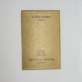 Metallic Finish Textured Golden Card